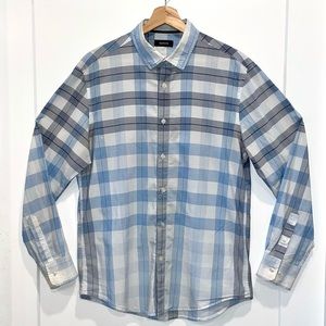 Alfani Men’s Long-Sleeve Button Down Dress Shirt, Size Medium